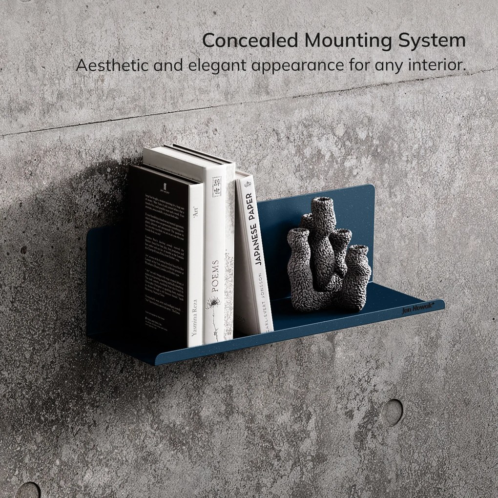 Poličky na stenu JOANNE 400 mm, Modern: tmavomodrá