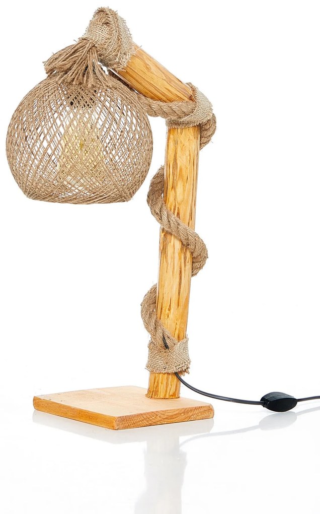 Stolná lampa Canata prírodný dub