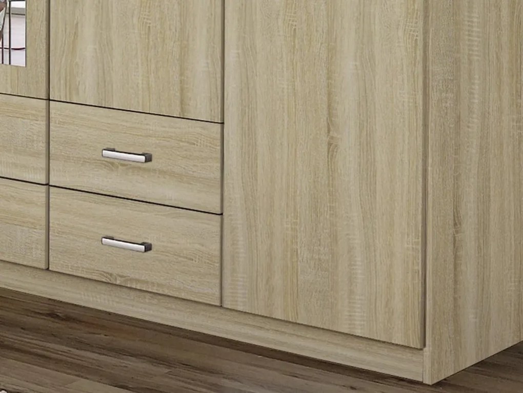 Šatníková skriňa Gamma, dub sonoma