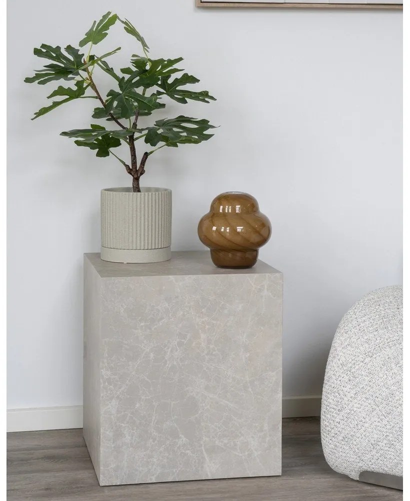 Odkladací stolík v dekore mramoru 40x40 cm Prague – House Nordic