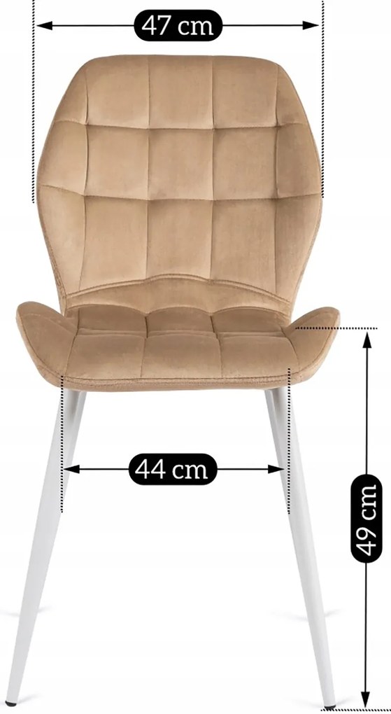 PROXIMA.store - Čalúnená jedálenska stolička LUCKY FARBA: horčicová, FARBA NÔH: čierna