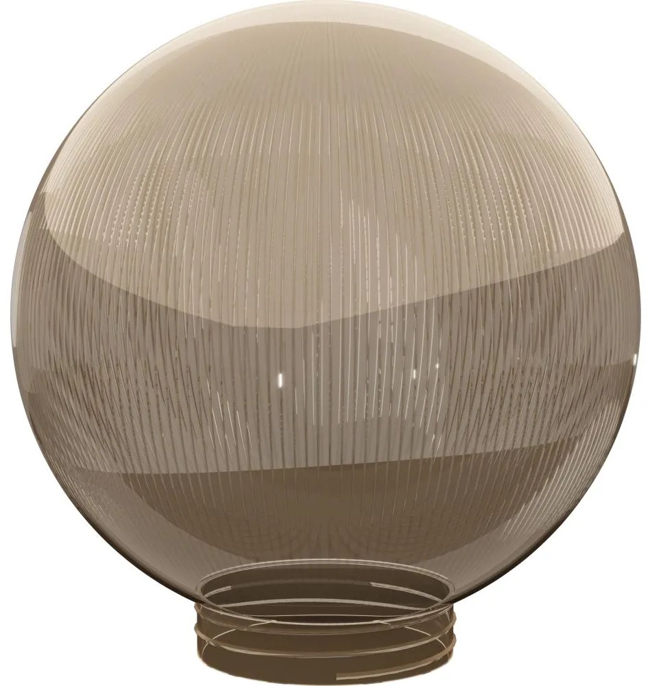 Náhradné tienidlo k nástennému svietidlu PARK E27 pr. 20 cm dymová prizmatická