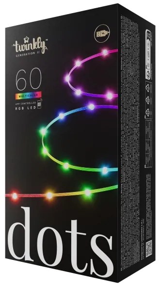 Twinkly TWD060STP-T - LED RGB stmievateľná reťaz DOTS 60xLED 7 m USB Wi-Fi