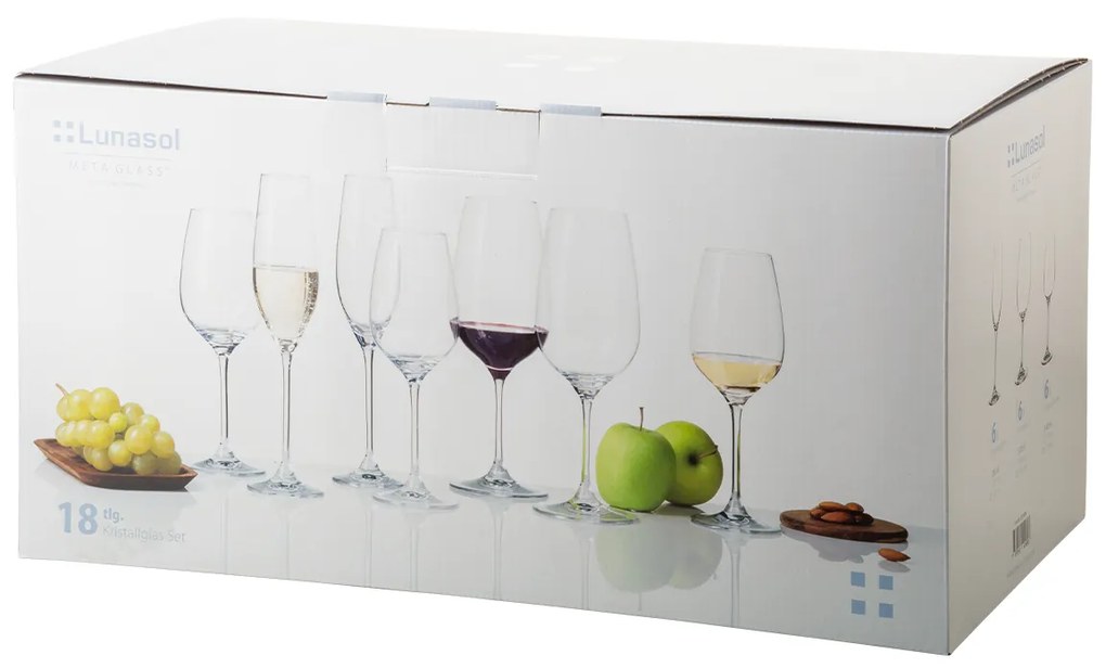 Štartovací set pohárov do domácnosti 18 ks – Premium Glas Crystal - 321809