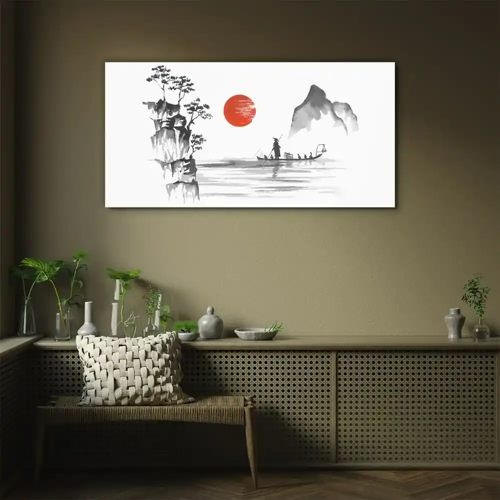 Skleneny obraz Japonsko tradičné maľba | BIANO