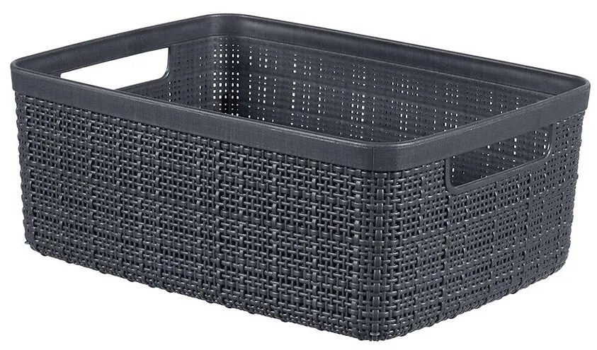 Košík S Jute 245712 tmavošedý 5 L