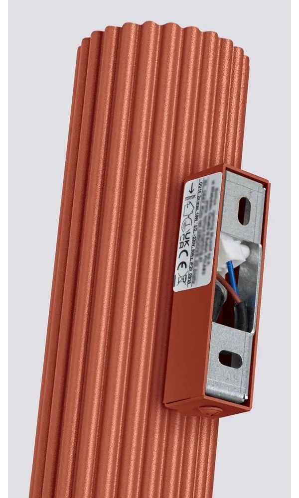 Nástenné svietidlo v tehlovej farbe Gleam – Sollux