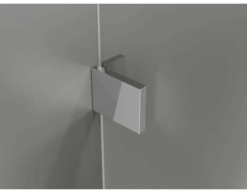 Mexen Lunar, L sklápací sprchový kút ľavý 90 x 70 cm, 8mm číre sklo, chrómový profil, 834L-090-070-01-00-L