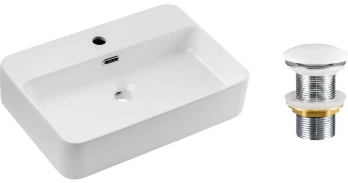 Závesná skrinka pod umývadlo Viva Cashmere s doskou 160 cm kašmír/dub coast evoke