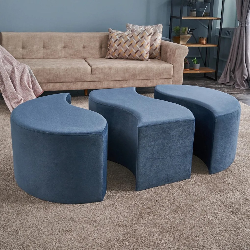Stolička Alya Pouf Blue