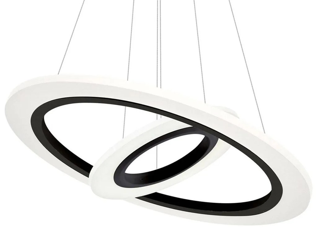 Závesné LED svietidlo Cosmo, 2x LED 36w, b/w