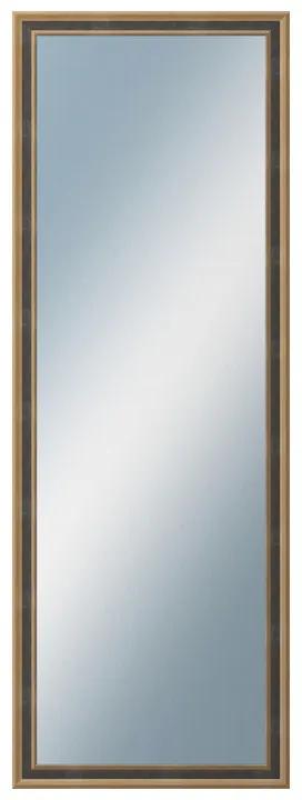 DANTIK - Zrkadlo v rámu, rozmer s rámom 50x140 cm z lišty TOOTH malá zlatá (3163)