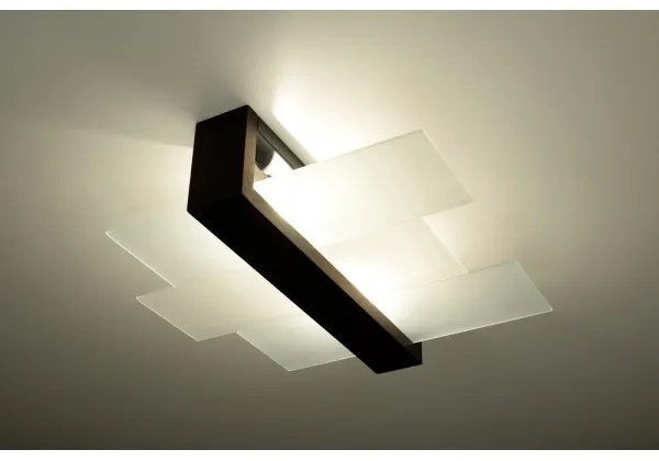 Sollux SL.0074 - Stropné svietidlo FENIKS 2 2xE27/60W/230V wenge