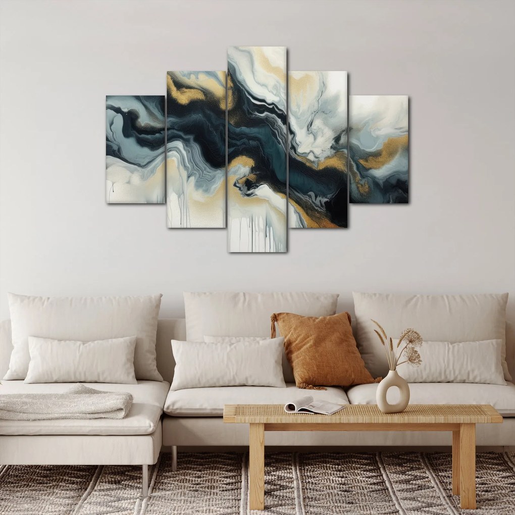 Obraz - Mramorovaná kresba (150x105 cm)