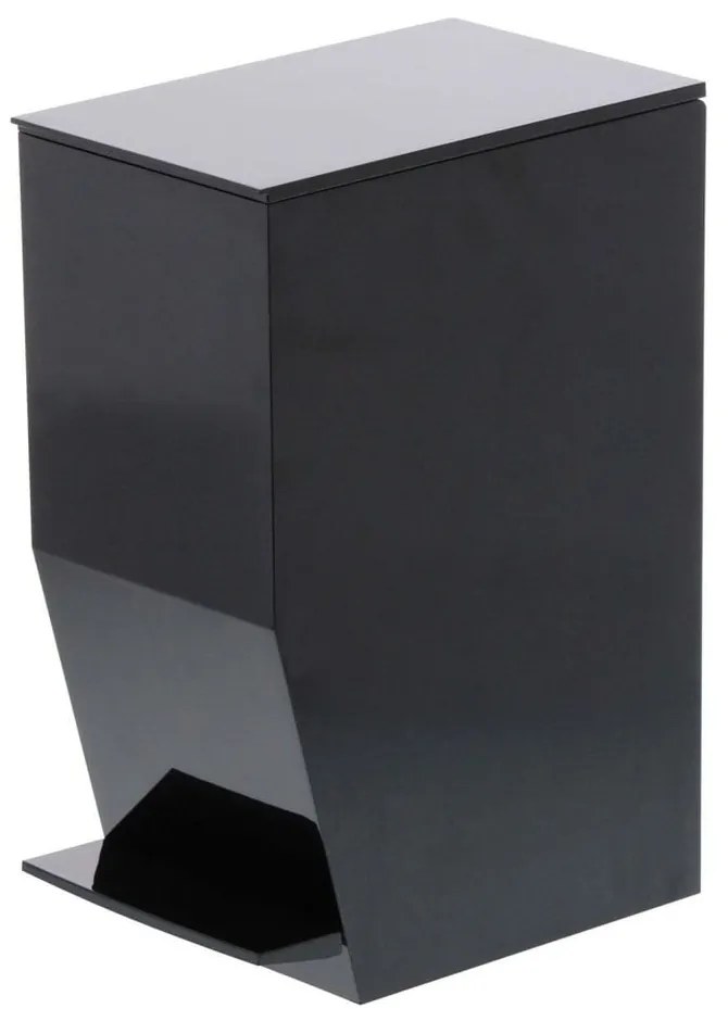 Čierny pedálový plastový odpadkový kôš 3,9 l Tower – YAMAZAKI
