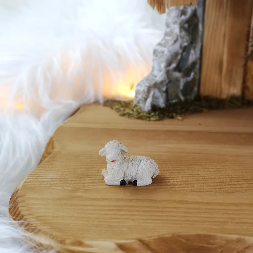 AMADEA Figúrka do postieľky - Ovečka 3 cm
