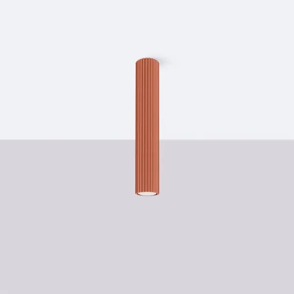 Sollux SL.1628 - Bodové svietidlo KARBON 1xGU10/10W/230V 40 cm červená