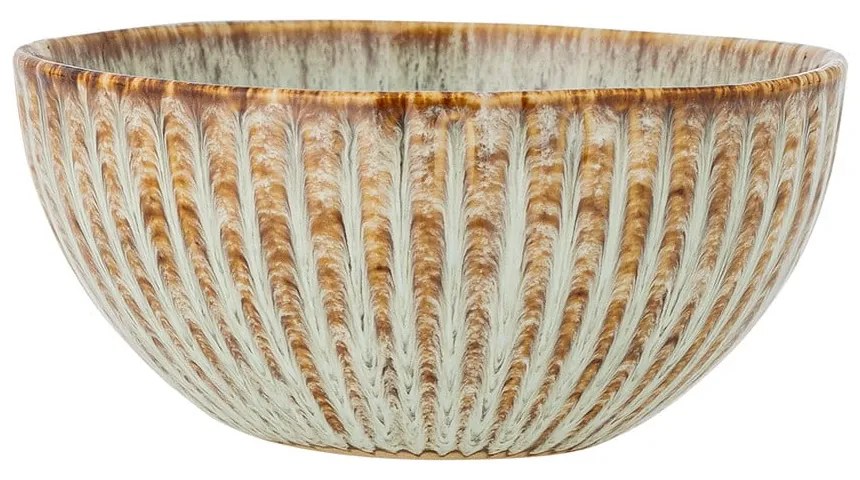 Modrá/béžová servírovacia/na ovocie miska z kameniny 200 ml Fleur – Bloomingville