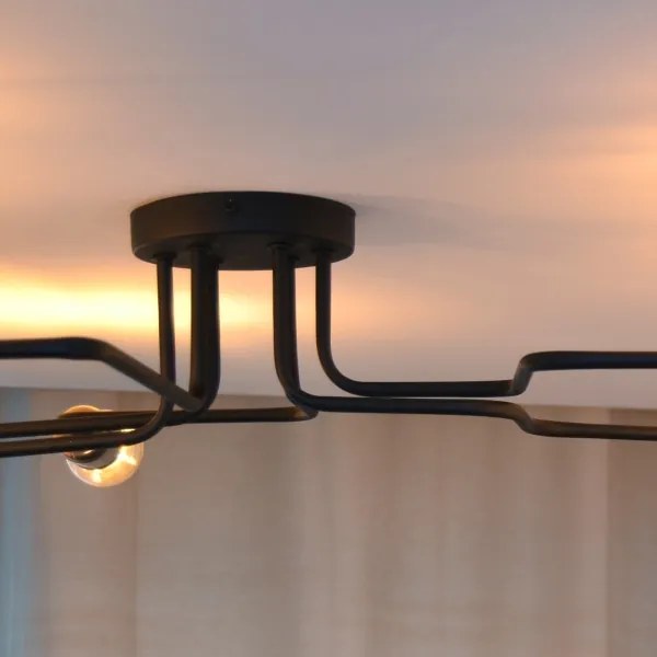 LED Prisadený luster TUBE 6xE27/15W/230V