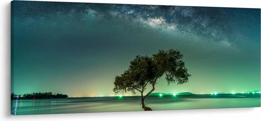 Obraz nočného neba (120x50 cm)