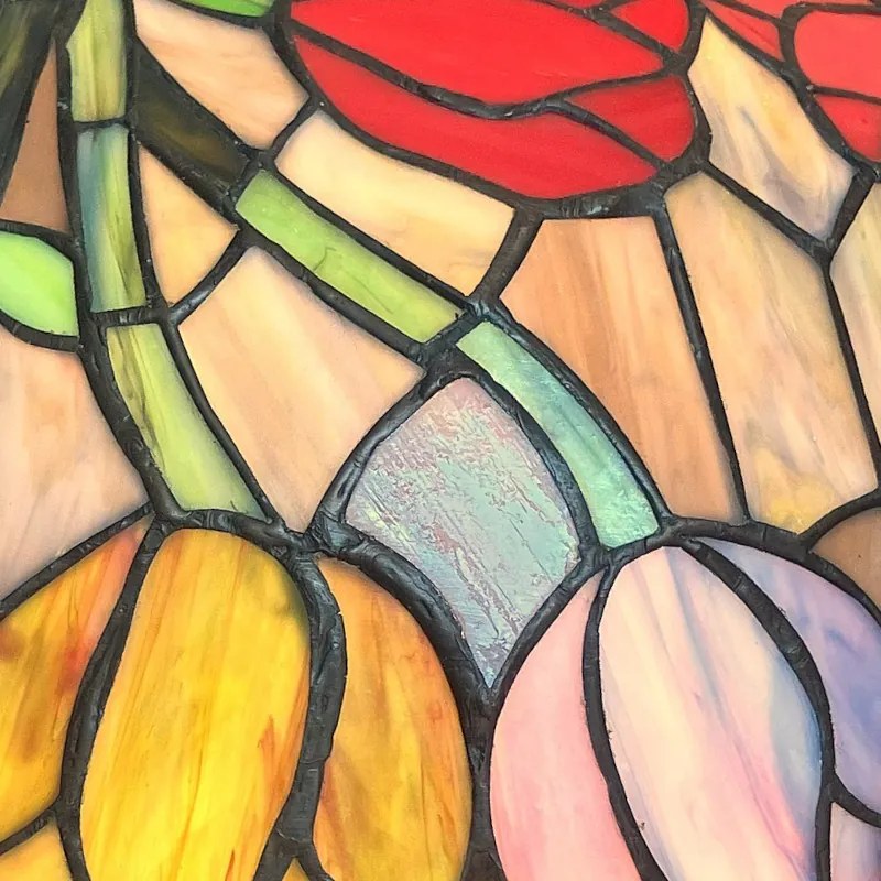 Stojaca lampa Tiffany massive Ø40*170 kolekcia TULIP