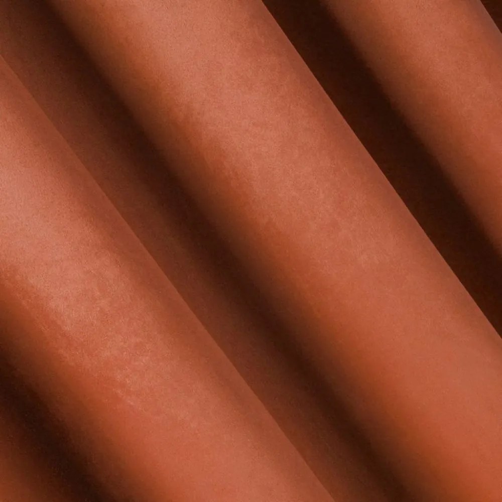 Jednofarebný Black Out záves v oranžovej farbe Dĺžka: 250 cm