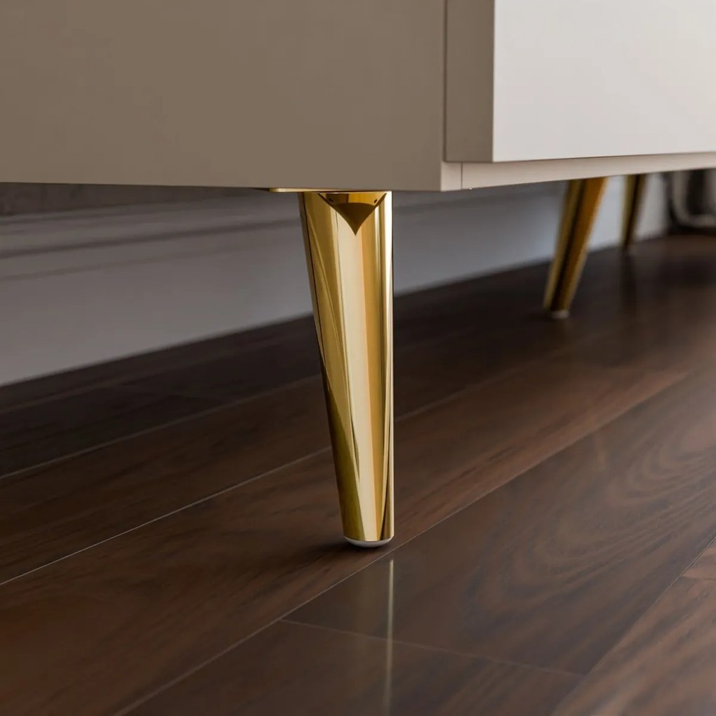 KOMODA MARION 2S KAŠMÍR LED NA NOŽIČKÁCH 138 cm