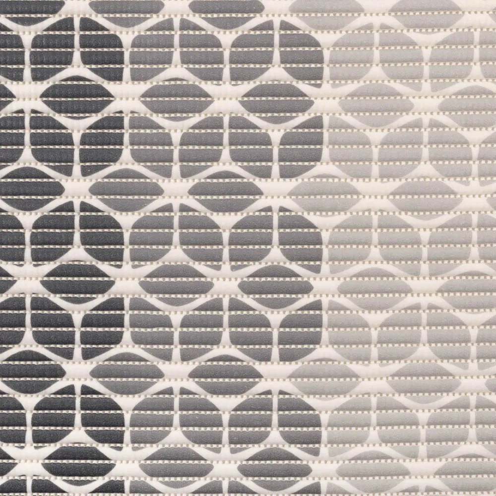 Kúpeľňová penová rohož / predložka PRO-097 Sivé geometrické tvary - metráž šírka 65 cm