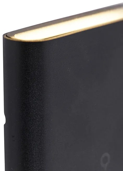 Moderná vonkajšia nástenná lampa čierna 11,5 cm vrátane LED IP65 - Batt