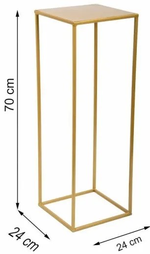 Stojan na kvety 70x24 cm zlatá
