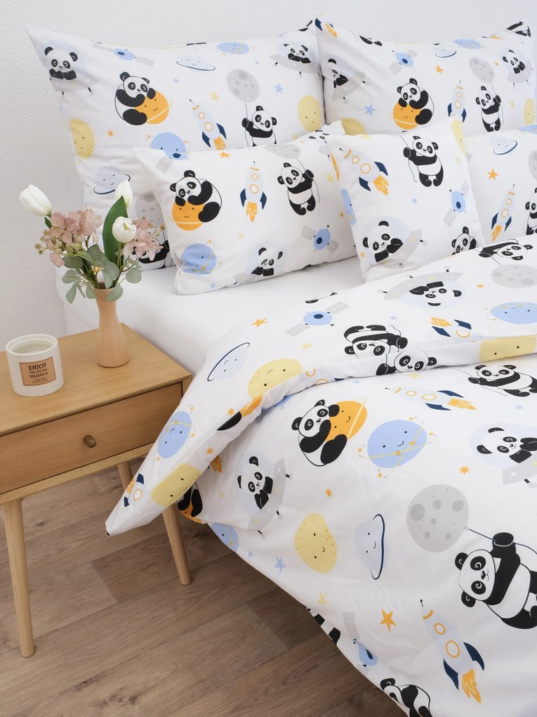 Bavlnené obliečky Renforcé - Vesmírna panda
