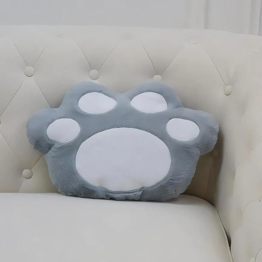 Vankúš Labka 49x31 cm sivý