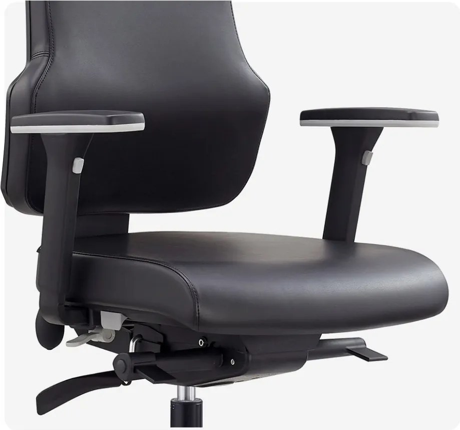 Ergonomická kancelárska stolička MOSH Elite F – čierna