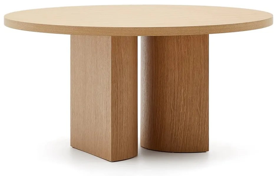 Okrúhly jedálenský stôl v dekore duba ø 150 cm Nealy – Kave Home