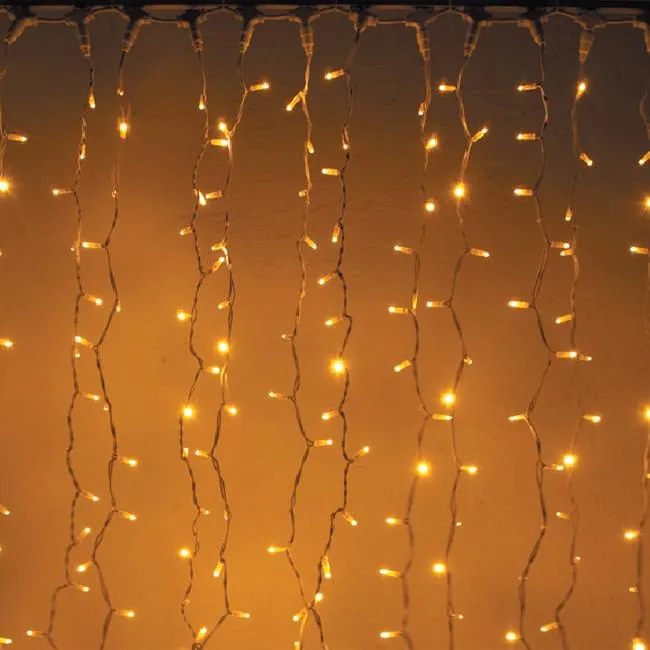 DECOLED LED světelná záclona, 1x5 m, teple bílá, 500 diod, IP67