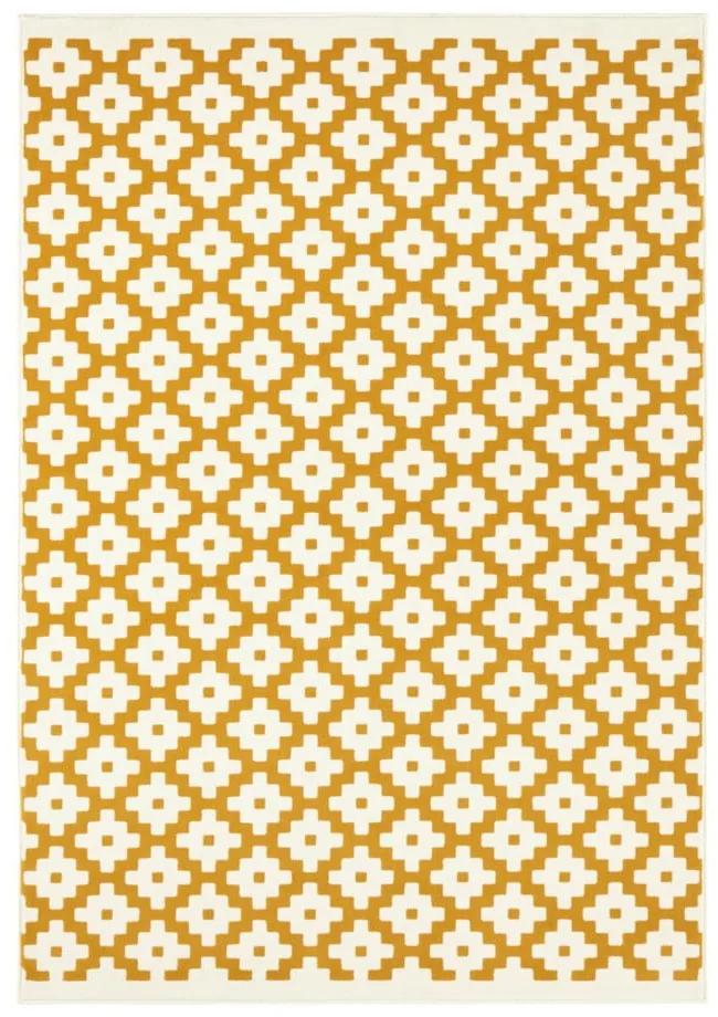 Žltý koberec Hanse Home Celebration Raggo, 80 x 150 cm