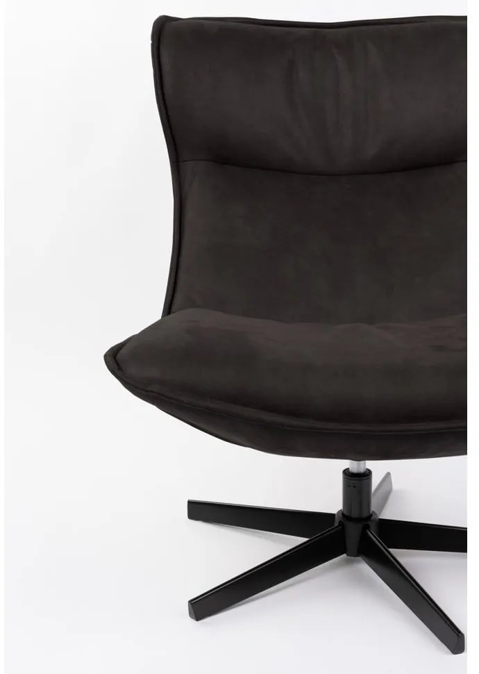 Tmavosivé otočné kreslo John – White Label