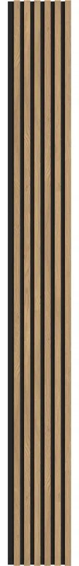 Mexen Lam-F, akustické stenové lamely 275 × 30 cm, plstený podklad 8 mm, technická dyha, borovica klasická, S105-275307-3015-012