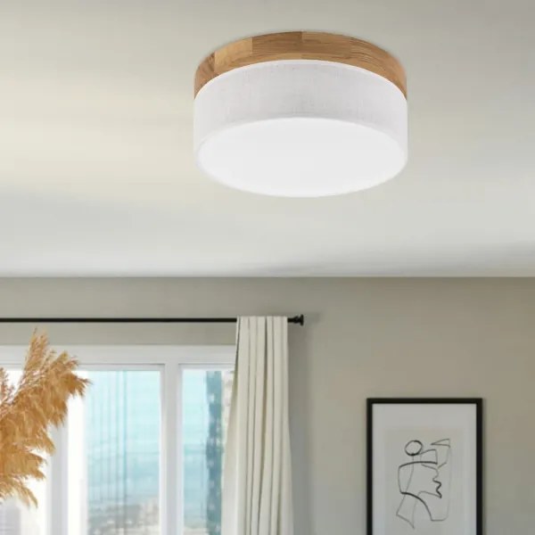 Brilagi - LED Stropné svietidlo BELLADONNA LED/20W/230V pr. 30 cm biela/dub