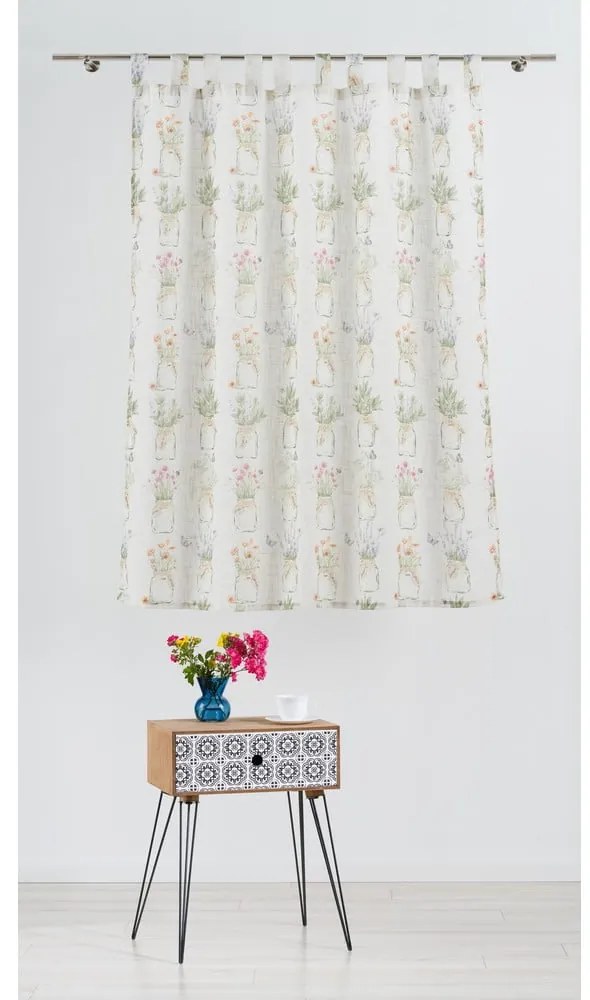 Krémovobiely záves 140x160 cm Cassia – Mendola Fabrics