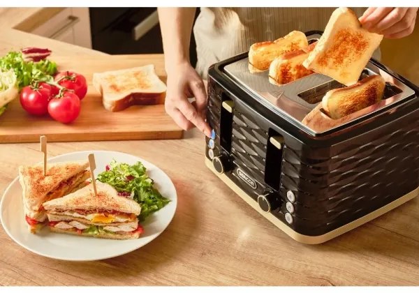 Sencor - Hriankovač so štyrmi otvormi 1600W/230V čierna/béžová