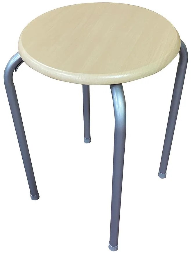 Taburetka DR-N-657 Axel 10896 sivá/prirodzené