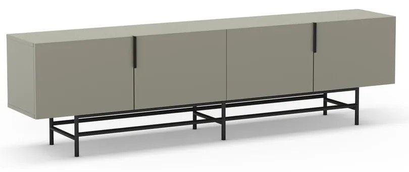 Zelenosivý TV stolík 200x54,5 cm Eldia – Marckeric