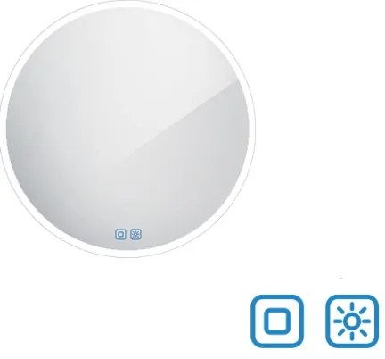 NIMCO ZP 26000RVX - LED podsvietené kúpeľňové zrkadlo 3000–6500 K priemer 60 cm IP44