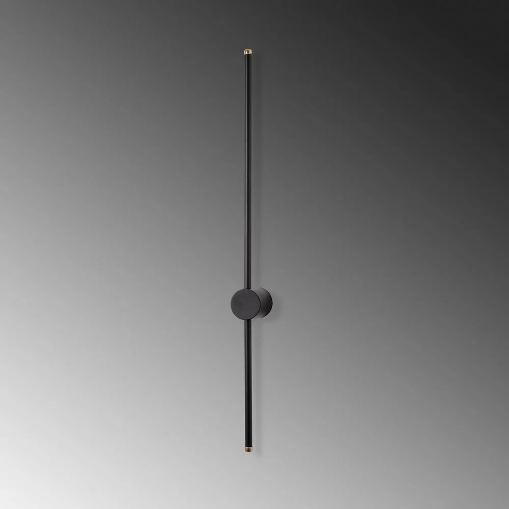 Čierne LED nástenné svietidlo ø 7 cm Sword – Opviq lights