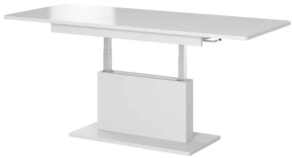 Jídelní rozkládací stůl Seti 126/167 cm bílý