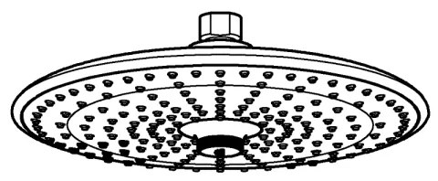 GROHE 26456000 - Hlavová sprcha EUPHORIA priemer 260 mm, lesklý chróm