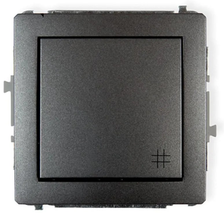 Vypínač krížový graphite D DWP-6