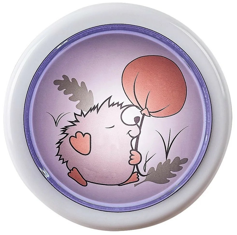 Rabalux 76072 detské push light nočné osvetlenie Hedgy - ježko a balón, 0,3W, 5lm, 6000K, pr. 10 cm