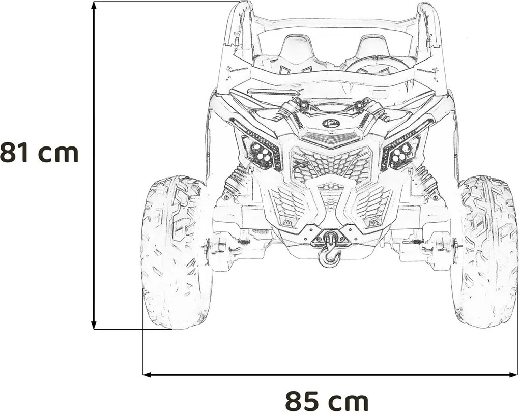 Ramiz Buggy Maverick Turbo RR STRONG Červená